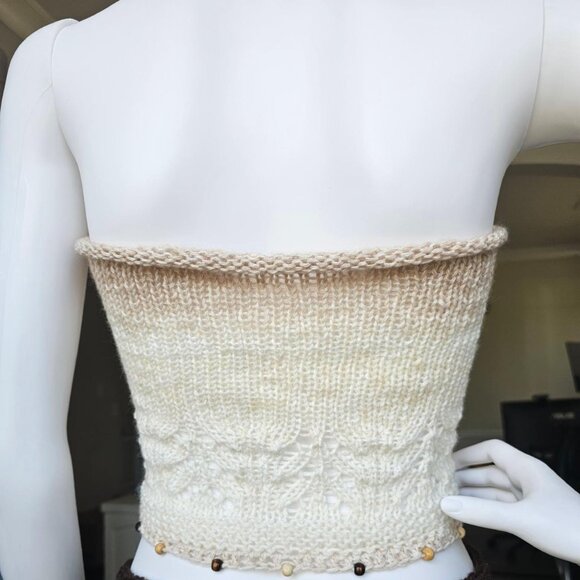 Handmade Knit +โ Crochet Two-Piece Set (Top & Skirt) ๐ฟโจ - Picture 5 of 7
